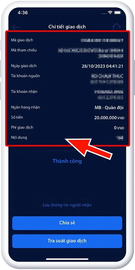 Bước 3 : Lấy hóa đơn chi tiết đầy đủ